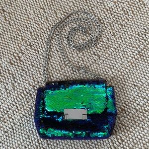 Topshop Green Shining Mini Bag